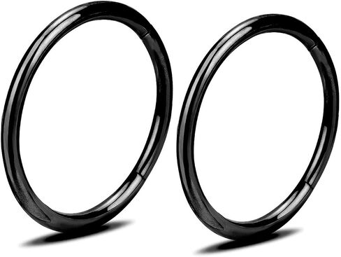 2pcs نساء الرجال من التيتانيوم أنف حلقات الأطواق 20g 18g 16g مفصلية أنف الفرس لوفاة الحاجز الغضروف الحلزوني Tragus conch daith روك الشفاه الشفاهية الشفاهية القطر 6 مم/7 مم/9mm/9mm/10mm/12mm sliver-gold-gold-gold-gold-gold-gold-gold-gold-gold-gold-gold-gol in Kuwait