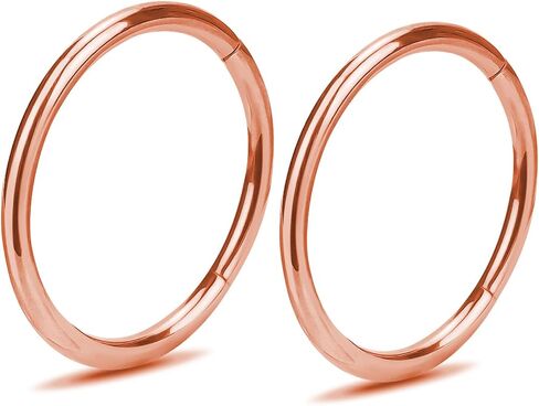 2pcs نساء الرجال من التيتانيوم أنف حلقات الأطواق 20g 18g 16g مفصلية أنف الفرس لوفاة الحاجز الغضروف الحلزوني Tragus conch daith روك الشفاه الشفاهية الشفاهية القطر 6 مم/7 مم/9mm/9mm/10mm/12mm sliver-gold-gold-gold-gold-gold-gold-gold-gold-gold-gold-gold-gol in Kuwait
