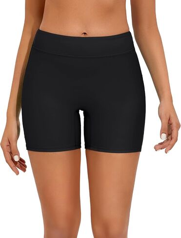 Bonneuitbebe Women's Swim Shorts High Waist Bathing Suit Bottoms UPF 50+ Swimsuit Boy Shorts Bikini Board Shorts S-XXL in Kuwait