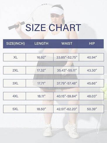 Moon Wood Women Plus Size Pleated Tennis Skirt with Shorts High Waisted Athletic Golf Skort Skirts with Pockets in Saudi Arabia