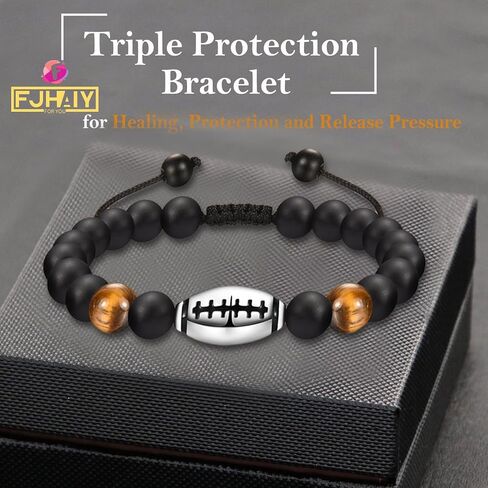 Football Gifts Set A-Z Letter Football Necklace for Men Novelty Football Socks&Football Bracelets for Football Lovers in Saudi Arabia