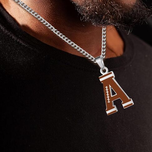 Football Gifts Set A-Z Letter Football Necklace for Men Novelty Football Socks&Football Bracelets for Football Lovers in Saudi Arabia