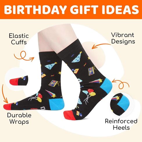 HAPPYPOP 14th Birthday Gifts Ideas for Boys - Socks for Boys Girls Age 14, Awesome Since 2011 Birthday Presents with Greeting Card in Saudi Arabia