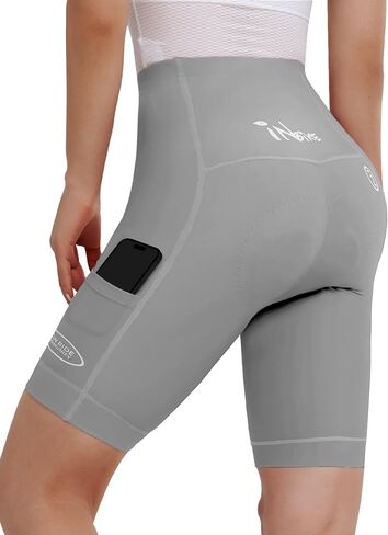 INBIKE Women's Bike Shorts with Pockets 4D High Density Sponge Padded Cycling Shorts Women Reflective Breathable in Saudi Arabia