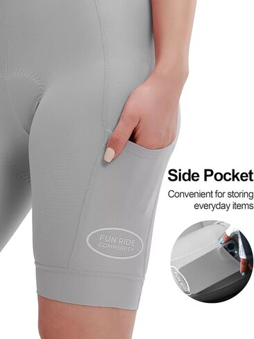 INBIKE Women's Bike Shorts with Pockets 4D High Density Sponge Padded Cycling Shorts Women Reflective Breathable in Saudi Arabia