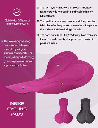 INBIKE Women's Bike Shorts with Pockets 4D High Density Sponge Padded Cycling Shorts Women Reflective Breathable in Saudi Arabia