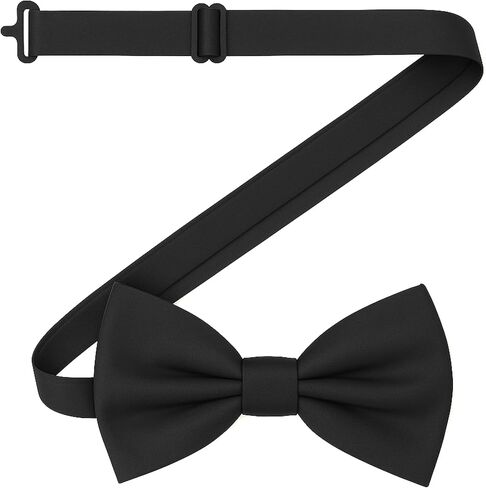 Oliver George Bow Ties for Men Solid Color Pre-Tied Adjustable Bow Tie Classic Formal Bowties for Wedding Suit Tuxedo in Saudi Arabia