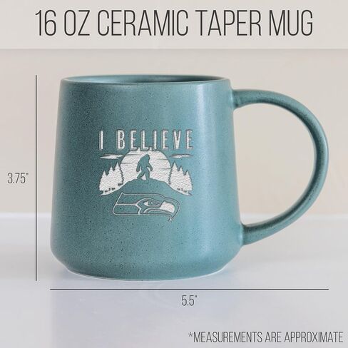 Rico Industries NFL Football Buffalo Bills Sage 16oz Ceramic Taper Mug in Saudi Arabia