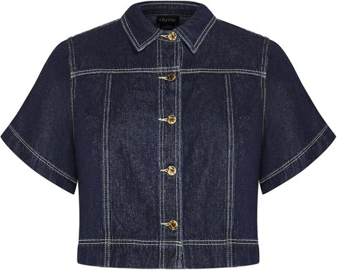 City Chic Women's Plus Size Jacket - Denim Millie in Saudi Arabia