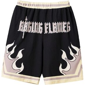 Floerns Boy's Paisley Print Elastic Contarn Contrast Trans Shorts