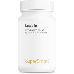Supersmart - Luteolin 100mg في اليوم (80 ٪ فلافونويد) - ملحق دعم الدماغ والذاكرة والجهاز العصبي | غير المعد المعد-