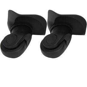 A Pair Black Suitcase Single Row Wheel Universal Luggage Replacement Wheels Luggage Accessories Outdoor Supplies