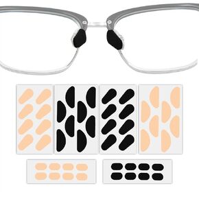 EVA Foam Nose Pads for Glasses, 24 Pairs Non Slip and Hypoallergenic Replacement Pads, Ultra Soft and Lightweight Cushions for Eyeglasses,Sunglasses