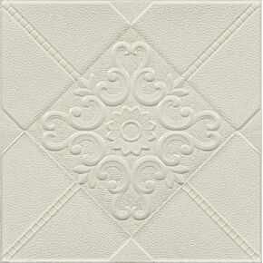 Alow Peel and Stick Waterproof Ceiling Tiles, Cover 42 Sq.Ft, 32 Pack, Foam Self-Adhesive Flower Ceiling Sticker, 13.8 x 13.8 in White