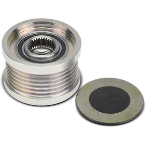 A-Premium Alternator Freewheel Clutch Pulley Compatible with Nissan Altima 2002-2004, Rogue 2008-2010, Sentra 2002-2003, 6 Grooves Clockwise