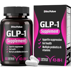 GLP-1 Alternative Supplement, Natural Extracts with Hops, Green Tea Extract, Garcinia Cambogia, Multivitamins, Probiotics, for Gut, GLP-1 Activate & Overall Health - 010