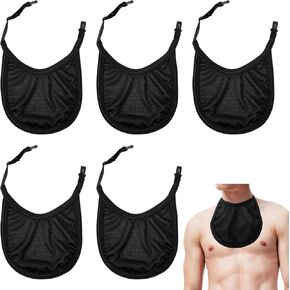 5Pcs Tracheostomy Supplies, Neck Protector, Tracheostomy Care Kits with Adjustable Neck Shields, Reusable Dialysis Catheter Shower Cover, Tracheostomy Neck Stoma Cover (Black)