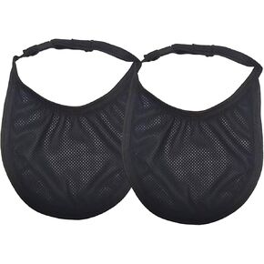2PCS Tracheostomy Neck Stoma Cover,Breathable Laryngectomy Cover for Tracheotomy Care,Tracheal Care Supplies-Adjustable Trachea Protector Trach Supplies Kit with Adjustable Shields Men Women UnisexUse