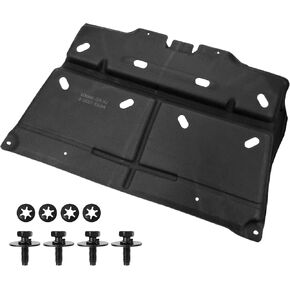 ML3Z-7222-D Splash Panel Protection Shield Under Diaper Gas Motor Cover with Gasoline Engine Compatible with 2015-2020 Ford F150 Coated Black