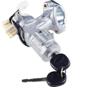 Ignition Lock Cylinder Assembly Switch 2 Keys Compatible with Toyota Corolla Matrix 2003-2008, Replace 45020-02-3