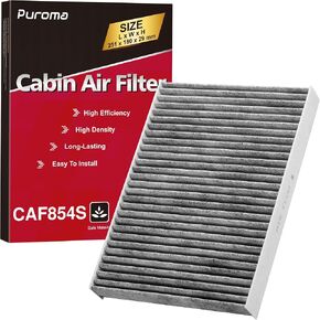 فلتر هواء المقصورة بوروما مع الكربون المنشط، بديل لـ CF11854، CAF1941P، نيسان: 27277-4BU0A وB7277-4BU0A، متوافق مع نيسان قاشقاي، روج، روج سبورت