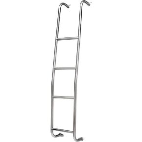 A093NV Stainless Steel 4-Step Van Ladder - Compatible with 2011-21 Nissan NV Full Size Low Roof Vans