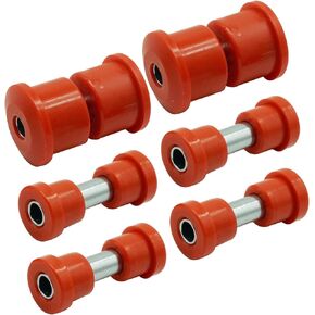 620160 Golf Cart Rear Leaf Spring and Shackles Polyurethane Bushings and Sleeves, Replacement for EZGO RXV Electric and Gas 2008-Up, Replaces 624030