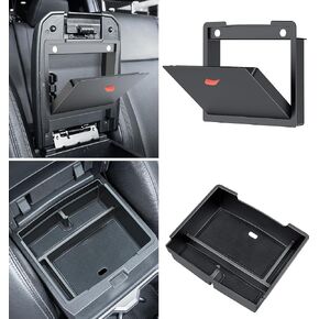 Center Console Organizer Compatible with 2024 2025 Toyota Tacoma (4th Gen) Accessories, Interior Insert Magnet Armrest Box Hidden Secondary Secret Privacy Storage Box Tray Coin Holder, 2 PCS