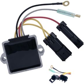 Replace 893640T01 YINNCKE Outboard Rectifier Voltage Regulator 5 Wires 4 Stroke Fits for Mercury 25hp 30hp 40hp 50hp 60hp 135hp 140hp 150hp 175hp 200hp 240hp Electrical Components