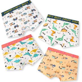 Boys Boxer Briefs Toddler Underwear Comfotable Cotton 4 Pack for Little Boys 2-8 Years in Kuwait