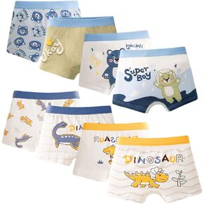 Boys Boxer Boxer Boys Breatable Cotton Mesh Toddler ملابس داخلية مع 8 حزم سراويل داخلية متنوعة من 2-10 سنوات