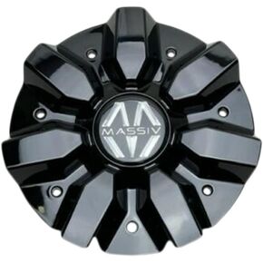 Massiv Gloss Black Wheel Center Cap CS518-2P