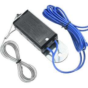 Trailer Breakaway Switch 6FT, Heavy Duty Steel Wire Coiled Travel Trailer Towing Accessories for RV, Stainless Steel Spring Towing Coil, Trailer Break Away Switch (Spring-Loaded Rope A, 6FT)