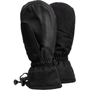 Women’s Ski Mittens - Waterproof Snow Gloves for Adults, Made of 100% Polyester to Withstand Extreme Cold Weather - Ideal for Winter Outdoor Sports (Black, M)