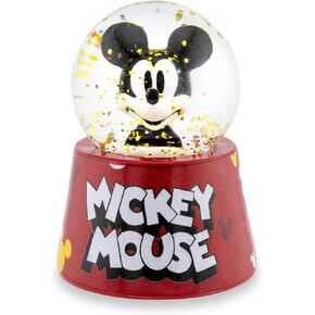 Disney Mickey Mouse Light-Up Mini Adult Snow Globe with Glitter | 2.75 Inches Tall