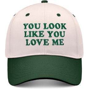 You Look Like You Love Me Hat, Funny Vintage Trucker Hats for Women Men, Trendy Embroidered Snapback Baseball Cap