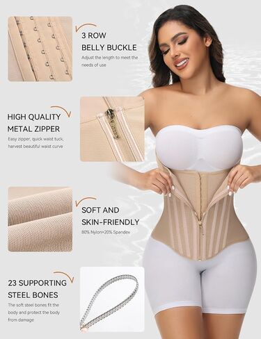 SHAPSHE Waist Trainer for Women Tummy Control Waist Cincher Corset Sport Workout Body Shaper Postpartum Belly Band Gym in Saudi Arabia