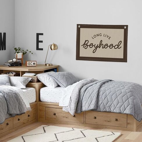 Boys Room Decor, Brothers Make The Best Friends, Canvas Banner Wall Hanging Banner Flag Decor for Nursery Classroom Playroom Kids Room in Saudi Arabia