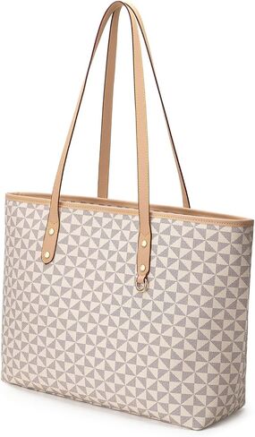 Women's Tote Top Handle Handbags Vegan Leather Designer Handbags for Women Fashion Shoulder Bag with Wallet for Ladies 2psc in Saudi Arabia