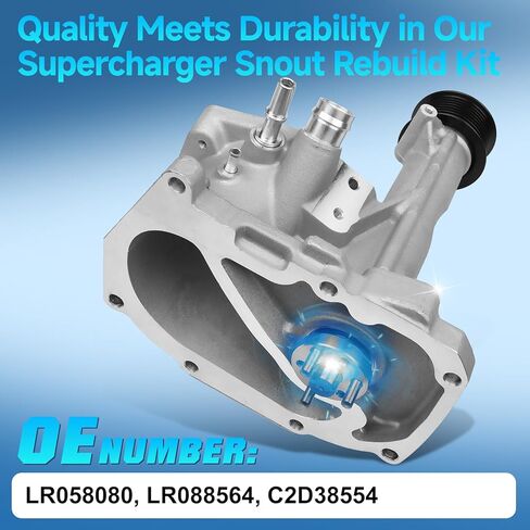 SuperCharger Snout Snout Rebuild Kit Fit لـ Jaguar XF 2010-2015 ، XFR/XKR/XJ 2010-2013 ، XFR-S 2013 ، XKR-S 2012-2013 & Land Rover Range Rover/Range Rover Sport 2010-2013 ، 5.0L Supercharged in Kuwait