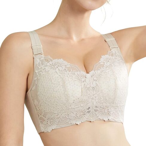 Ailivin No Wire Plus Size Compleice Coverage Full Limitizer Bra مريح صدرية المرأة in Kuwait