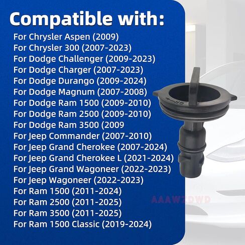 53032940ab 53032940AA PCV Valve 5.7L استبدال Dodge Challenger Charger Durango Magnum Raam 1500 2500 3500 2007-2023 ، لجيب قائد Jeep Grand Cherokee Wagoneer Chrysler 300 2007-2024 in Saudi Arabia