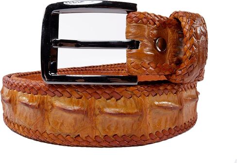 Genuine Crocodile Alligator Backbone Skin Leather Casual Handmade Belt 46" Long in Saudi Arabia
