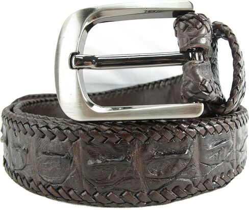Genuine Crocodile Alligator Backbone Skin Leather Casual Handmade Belt 46" Long in Saudi Arabia