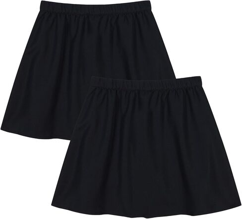 Girls' School Uniform Pull on Scooter Skirt, Skater Style, Multipack in Saudi Arabia