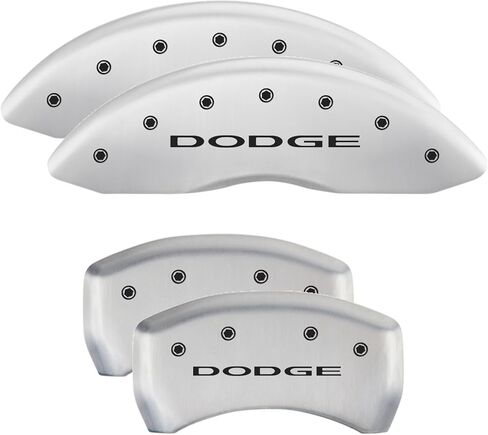 MGP Caliper Covers - Brake Caliper Covers 2011-2023 Dodge Challenger 2011-2023 Dodge Charger (Dual Piston) Front and Rear Set - Charger II Logo - Red in Saudi Arabia