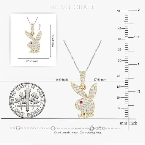 نجم الكلب بني قلادة للرجال جولة moissanite الهيب هوب 14K الذهب مطلي 925 الفضة الاسترليني (اللون D ، vvs1) in Kuwait