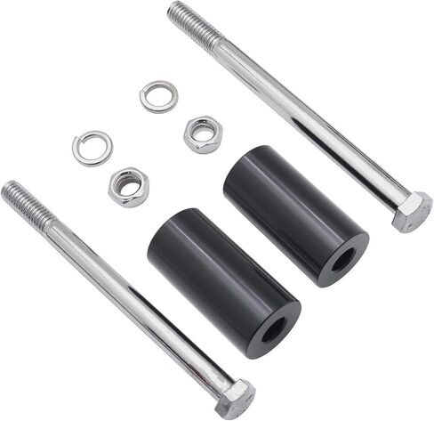 Motorcycle 2'' Rise Handlebar Risers Compatible with Harley Davidson Sportster Models, Softail and Dyna Models Black in Saudi Arabia