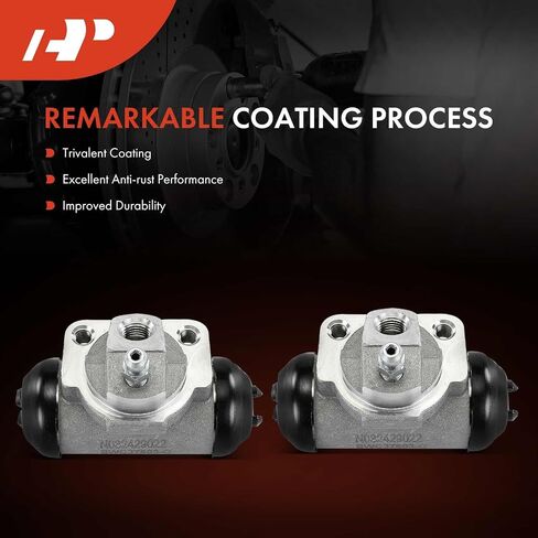 A-Premium Rear Driver and Passenger Drum Brake Wheel Cylinder Compatible with Select Nissan Models - Altima 1993-1998, Maxima 1989-1994, Stanza 1986-1989, Van 1987-1988, 2-PC Set - Replace# 44100G2800 in Kuwait