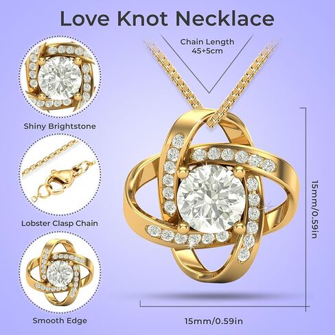Present for Girls Necklace From Parent to Daughter Love Knot Jewelry Gift From Dad and Mom for Women in Saudi Arabia